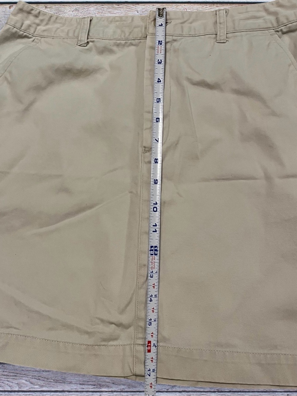 GAP Women's Khaki Cotton Skirt - Classic Neutral size 12 - Picture 4 of 5